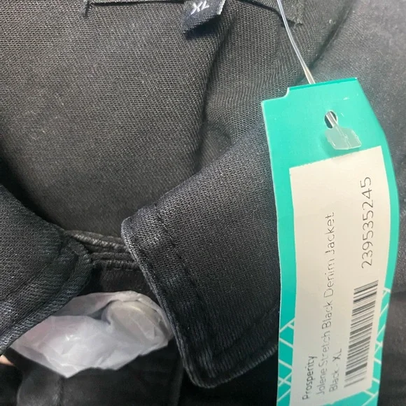 Prosperity Women's Classic Black Denim Jacket NWT - Picture 5 of 5